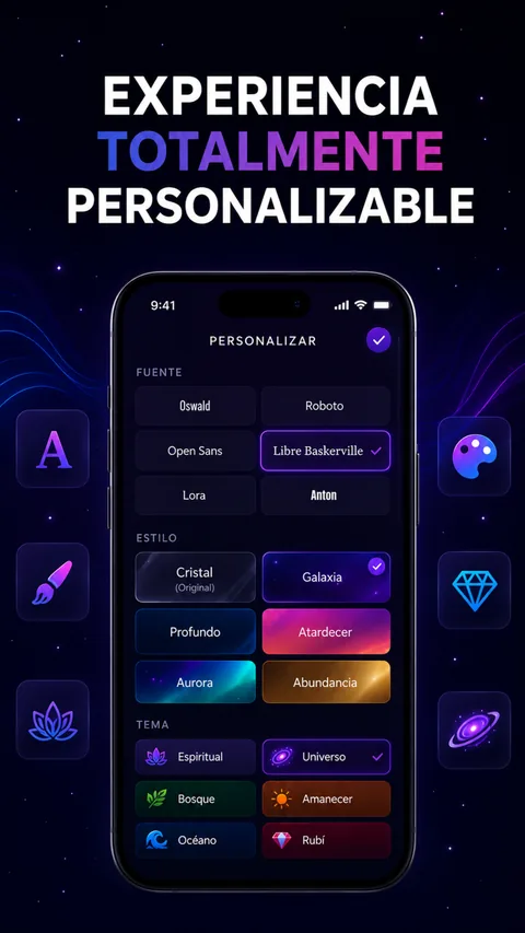 Personalización de fuentes, estilos y temas