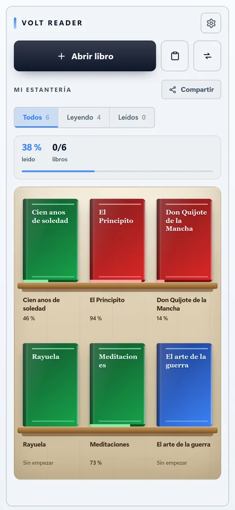 Estantería con tus libros